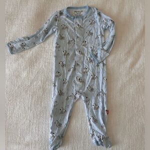 Magnetic me footies multi zebra. 3-6 months never been worn washed once